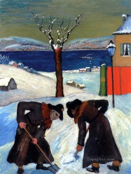 マリアンヌ・フォン・ウェレフキン Painting - 冬 マリアンヌ・フォン・ウェレフキン
